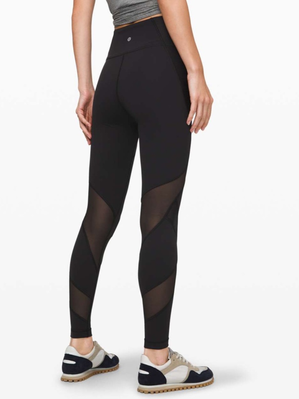 Lululemon Wunder Under High-Rise Tight 28" *Mesh Black size 6 - Picture 3 of 16
